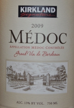 2009 Kirkland Signature Medoc Bordeaux