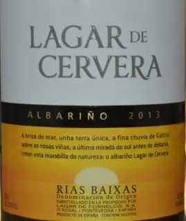 2013 Lagar de Cervera Albarino Rias Baixas