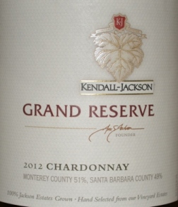 2012 Kendall Jackson Grand Reserve Chardonnay