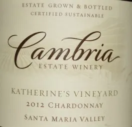 2012 Cambria Katherine's Vineyard Chardonnay 