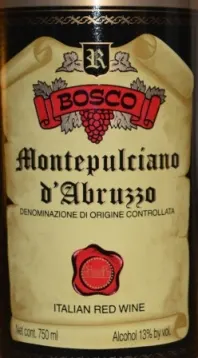 2011 Bosco Montepulciano d'Abruzzo