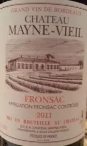 2011 Château Mayne-Vieil Fronsac