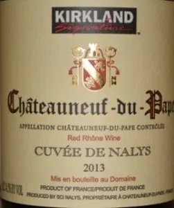 2013 Kirkland Signature Chateauneuf du Pape