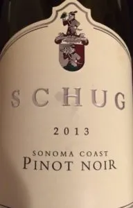 2013 Schug Sonoma Coast Pinot Noir