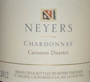 2012 Neyers Carneros Chardonnay