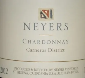 2012 Neyers Carneros Chardonnay