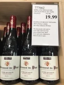 2015 Kirkland Chateauneuf du Pape