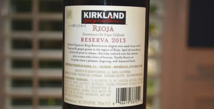 2013 Kirkland Signature Rioja Reserva