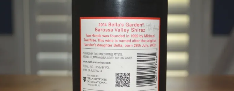 2014 Two Hands Bellas Garden Shiraz Barossa Valley