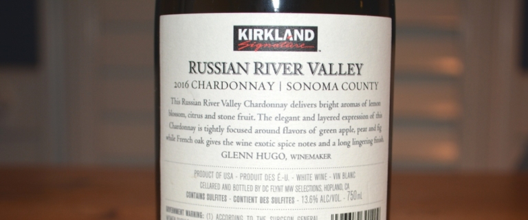 2016 Kirkland Signature Russian River Chardonnay