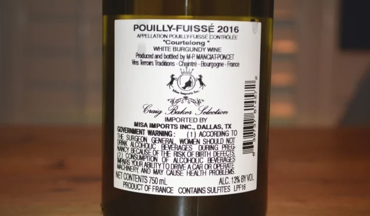 2016 Domaine Le Clos Noly Pouilly-Fuisse Courtelong