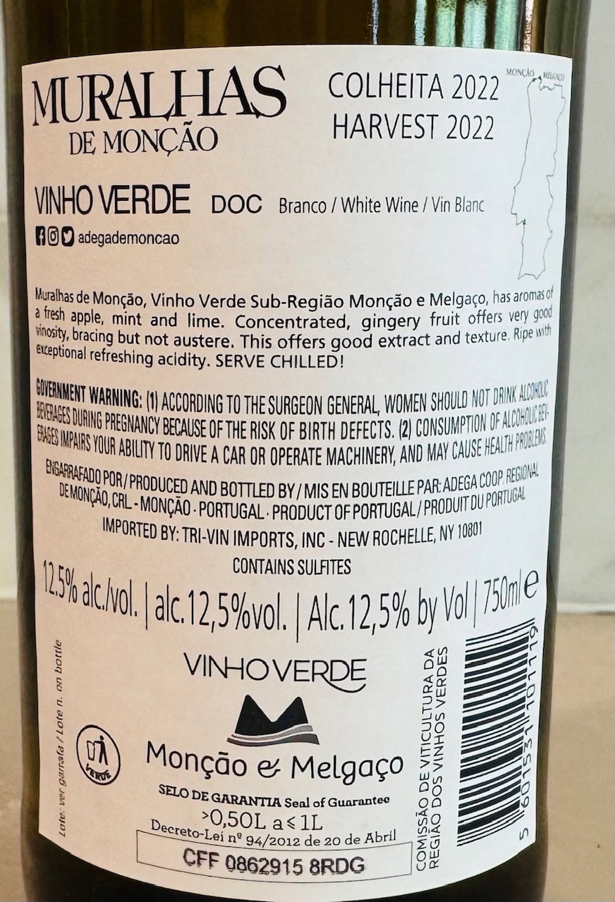 Muralhas de Moncao Vinho Verde