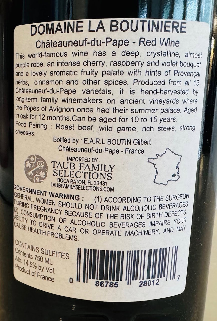 Domaine La Boutiniere Chateauneuf-du-Pape