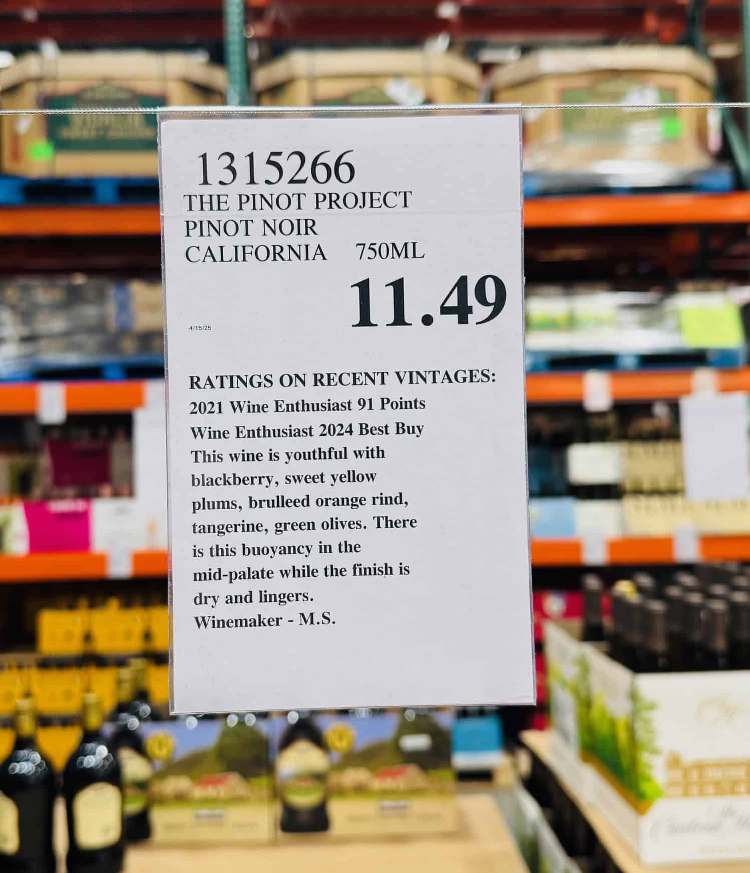 2022 The Pinot Project Pinot Noir