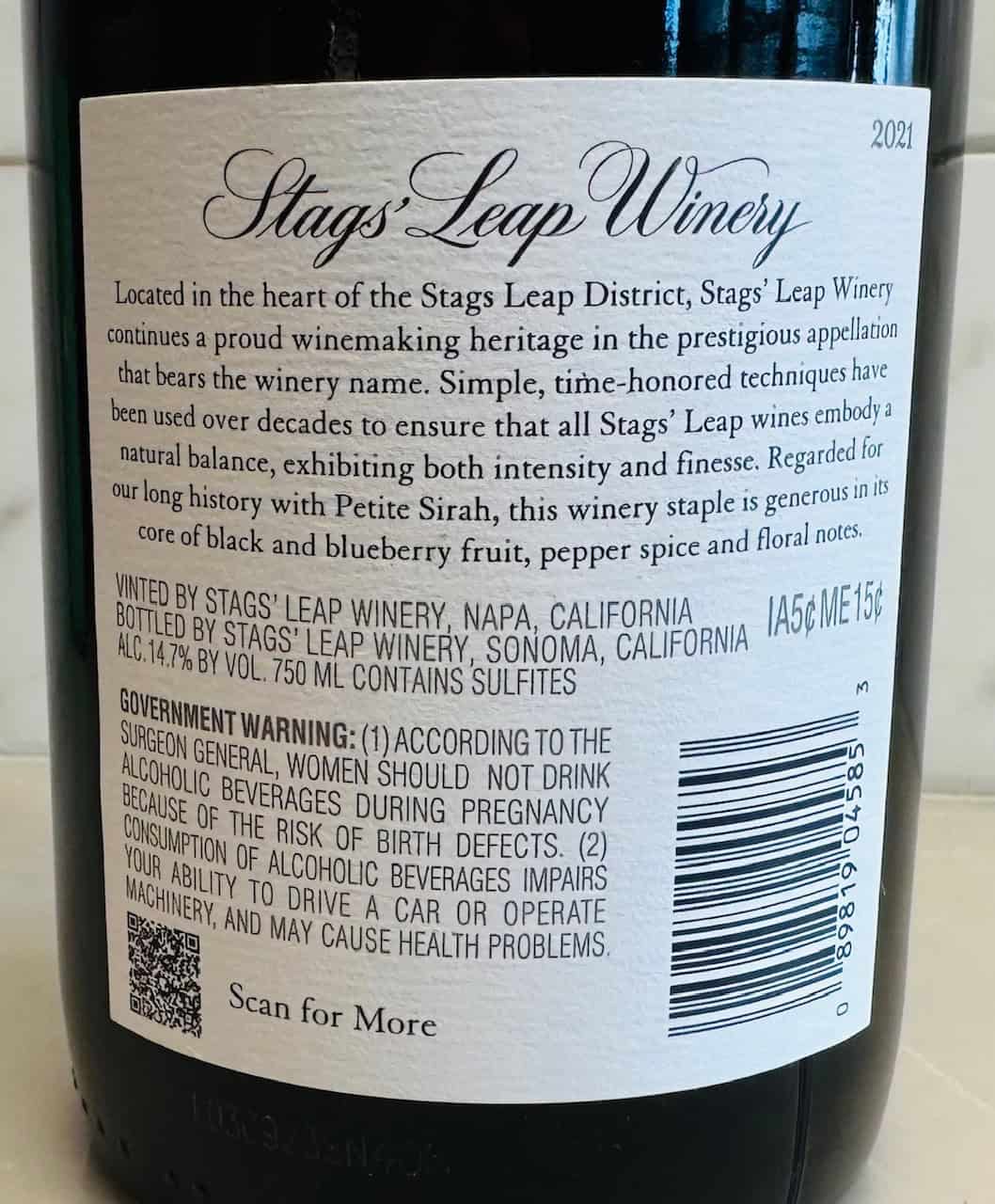 Stags' Leap Winery Petite Sirah