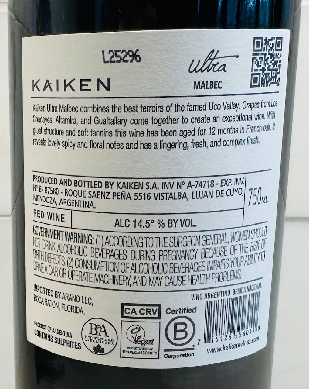 2021 Kaiken Ultra Malbec