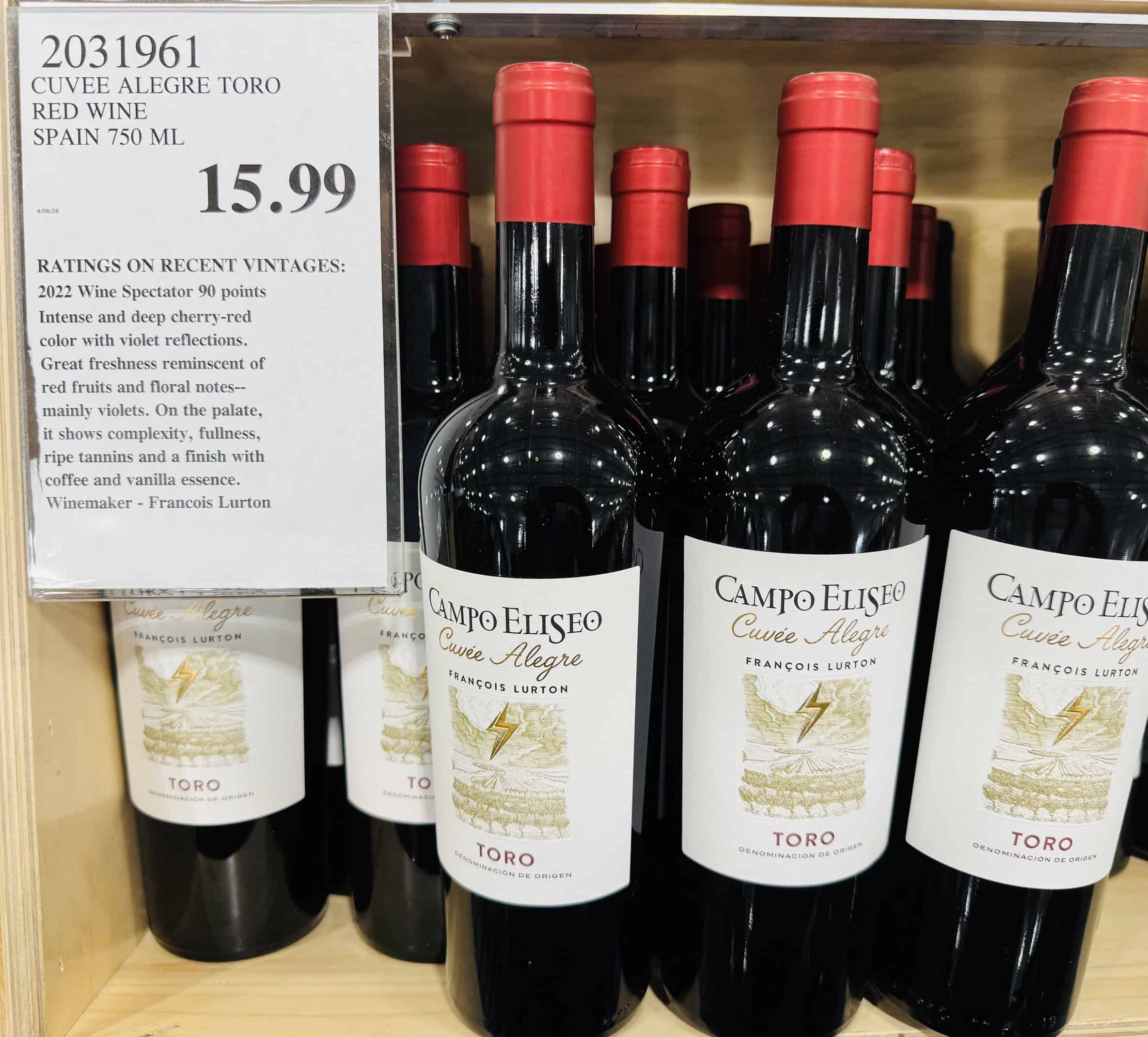 Bodegas Campo Eliseo Cuvee Alegre Toro