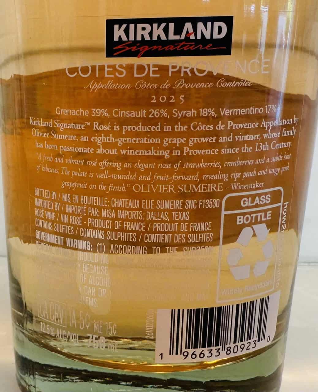 Kirkland Signature Cotes de Provence Rose