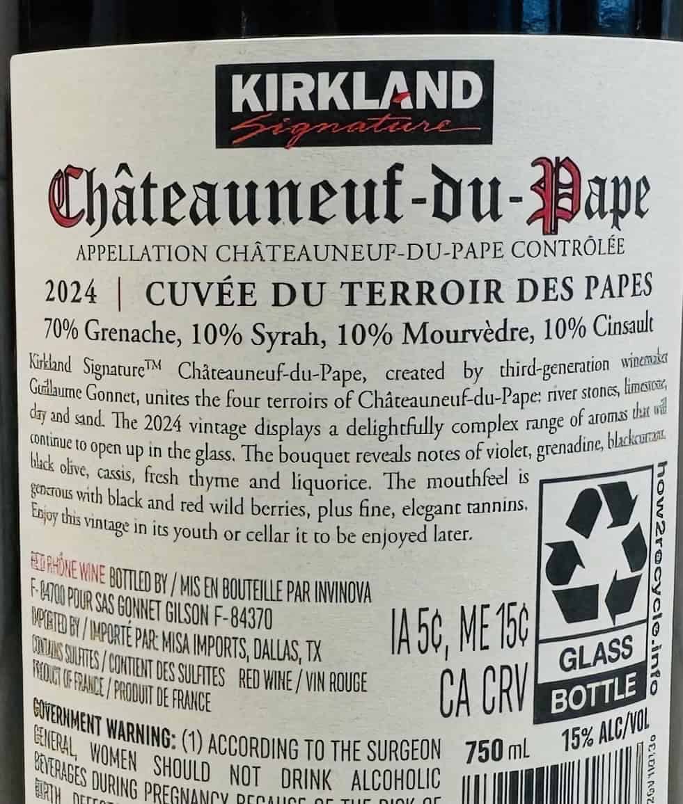 Kirkland Signature Chateauneuf du Pape