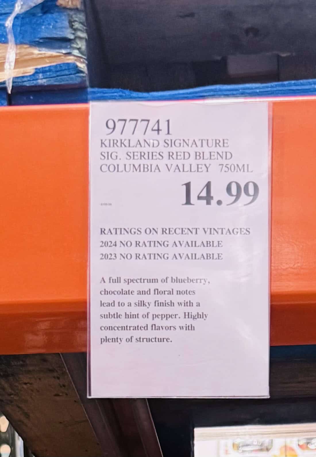 Kirkland Columbia Valley Red Wine