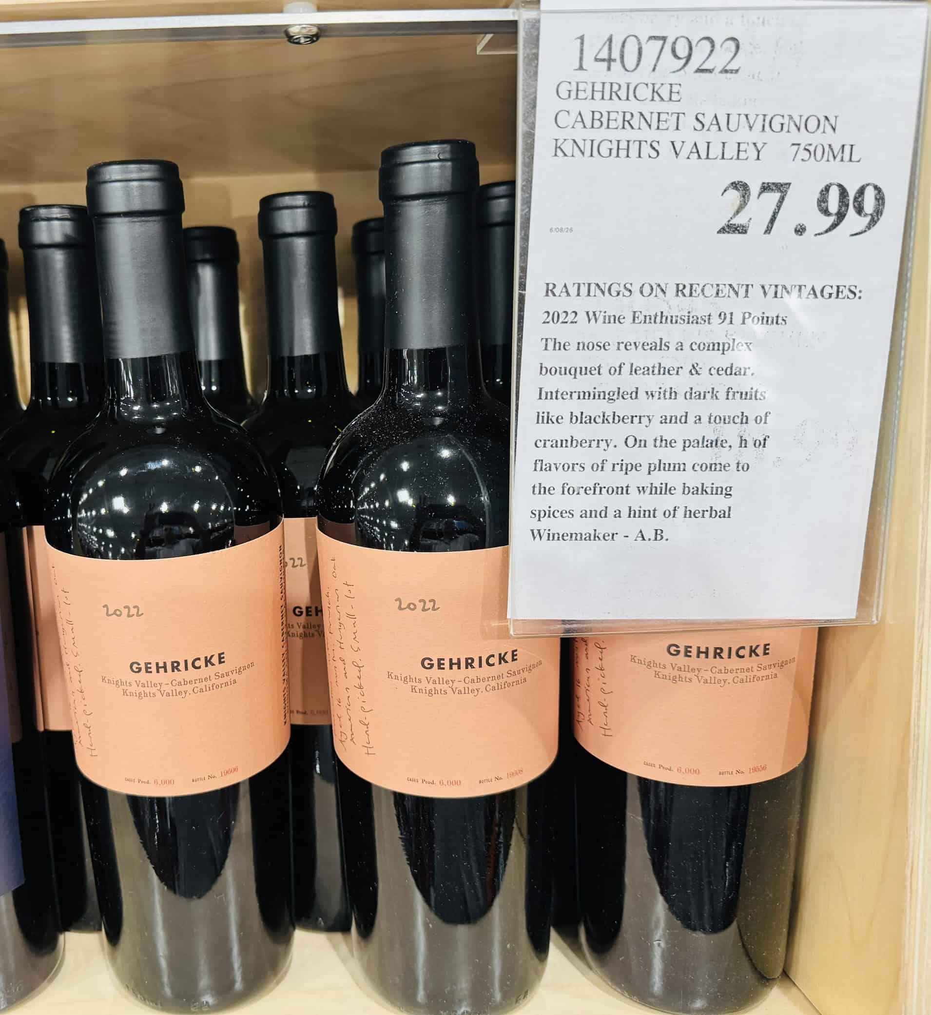 Gehricke Cabernet Sauvignon Knights Valley