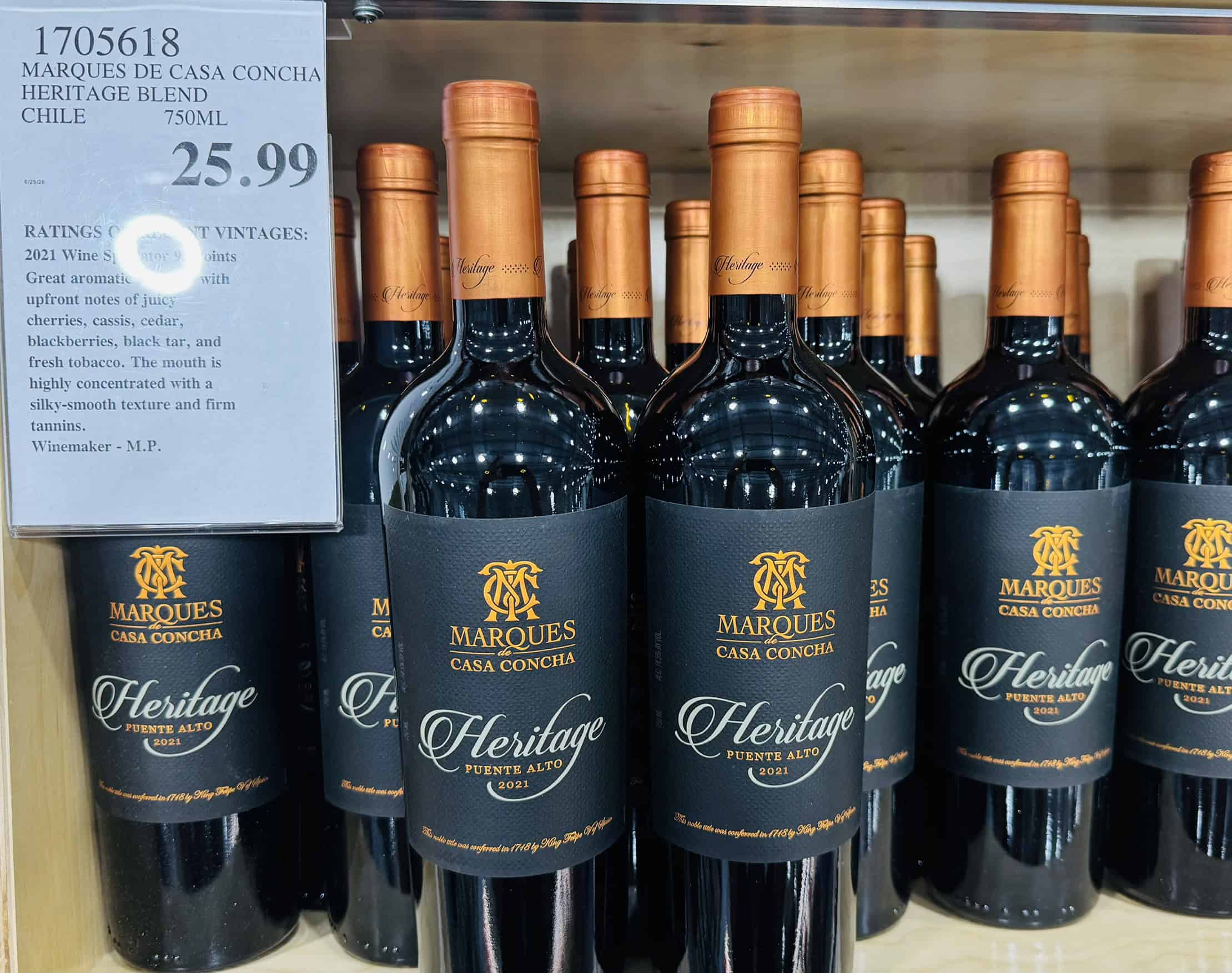 2021 Marques De Casa Concha Heritage Puente Alto Red Blend