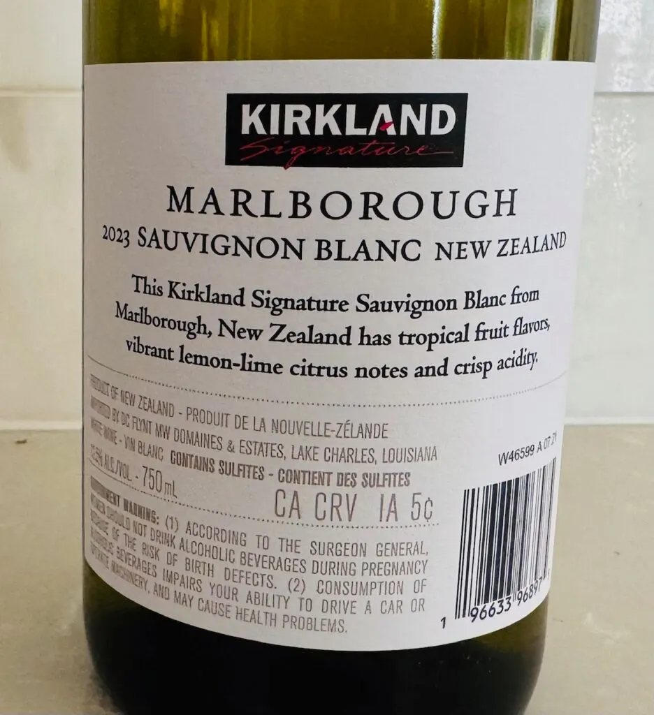 2023 Kirkland Signature Ti Point Marlborough Sauvignon Blanc