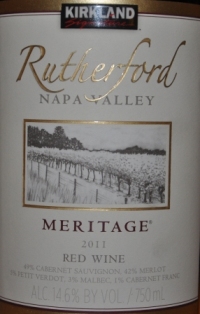 2011 Kirkland Signature Rutherford Meritage
