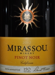 2012 Mirassou Pinot Noir