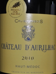 2010 Chateau d’Aurilhac Haut Medoc Bordeaux