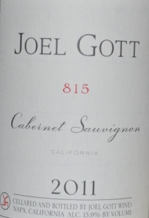 2011 Joel Gott Blend No. 815 Cabernet Sauvignon