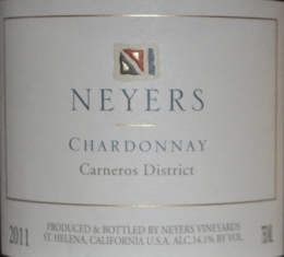 2011 Neyers Chardonnay Carneros