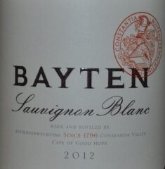 2012 Buitenverwachting Bayten Sauvignon Blanc Constantia