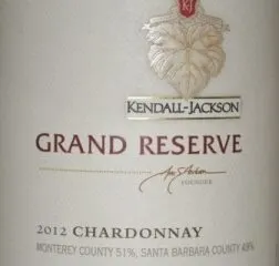 2012 Kendall Jackson Grand Reserve Chardonnay