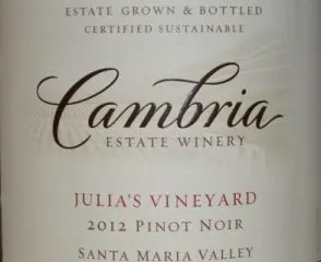 2012 Cambria Julia's Vineyard Pinot Noir