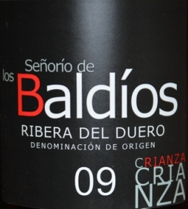 2009 Bodegas Garcia de Aranda Ribera del Duero Senorio de los Baldios Crianza