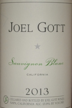 2013 Joel Gott Sauvignon Blanc