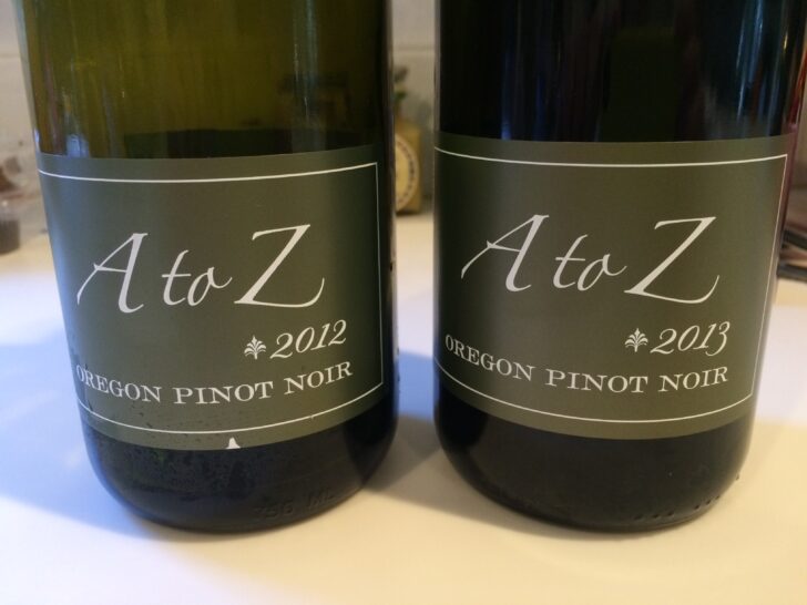 A To Z Oregon Pinot Noir (A Vertical Tasting, 2012 and 2013)