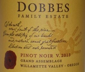 2013 Dobbes Family Estate Grand Assemblage Pinot Noir