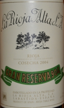 2004 La Rioja Alta Gran Reserva 904