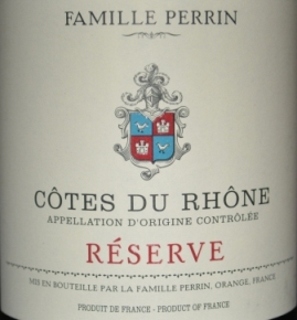 2012 Famille Perrin Cotes Du Rhone Reserve