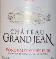 2012 Chateau Grand Jean Bordeaux Superieur