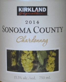 2014 Kirkland Signature Sonoma Chardonnay