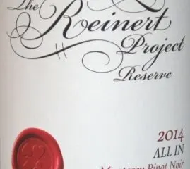 2014 The Reinert Project Monterey Pinot Noir