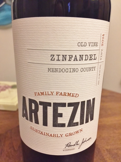 2014 Artezin Old Vine Zinfandel Mendocino County