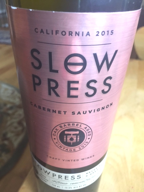 2015 Slow Press California Cabernet Sauvignon