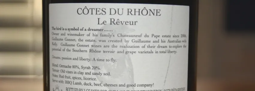 2016 Cotes du Rhone Le Reveur Rouge