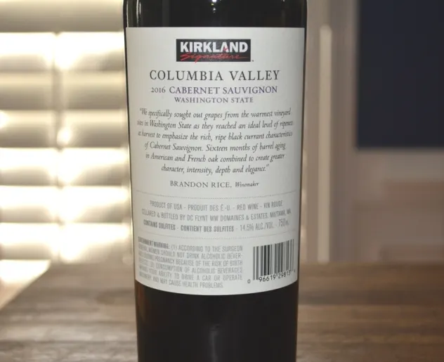 2016 Kirkland Columbia Valley Cabernet Sauvignon