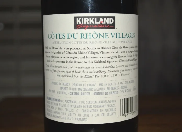 2017 Kirkland Cotes du Rhone Villages