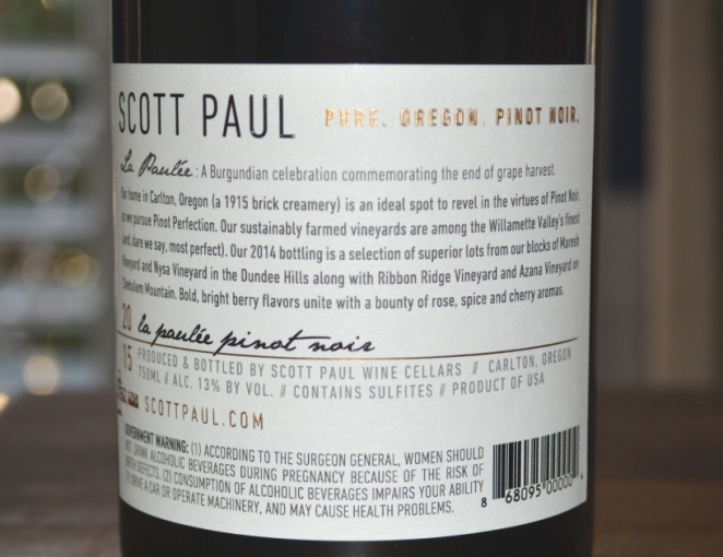 2015 Scott Paul La Paulee Pinot Noir